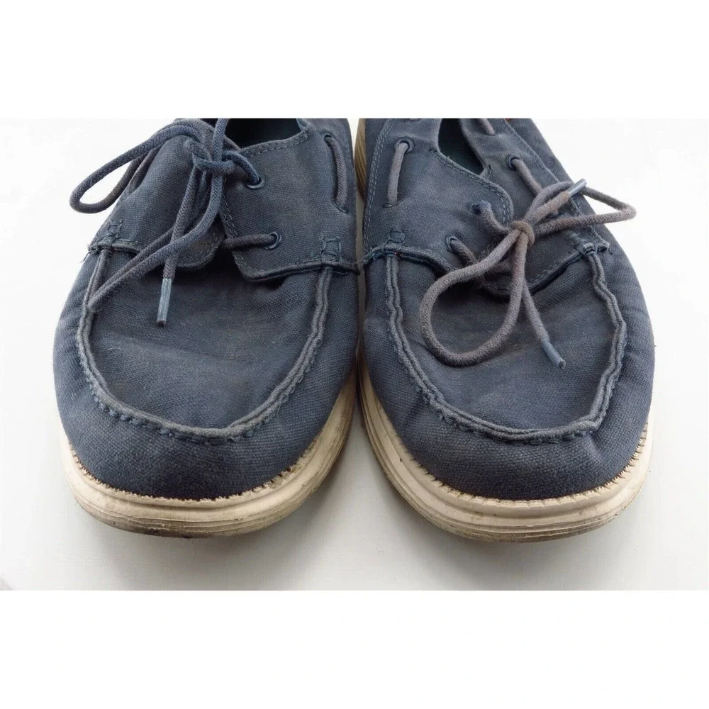 Skechers Fashion‎ Sneakers Blue Fabric Men Shoes Size 11 Medium